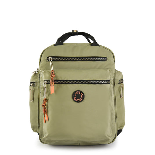 Large Olive Green Alejandrina Backpack