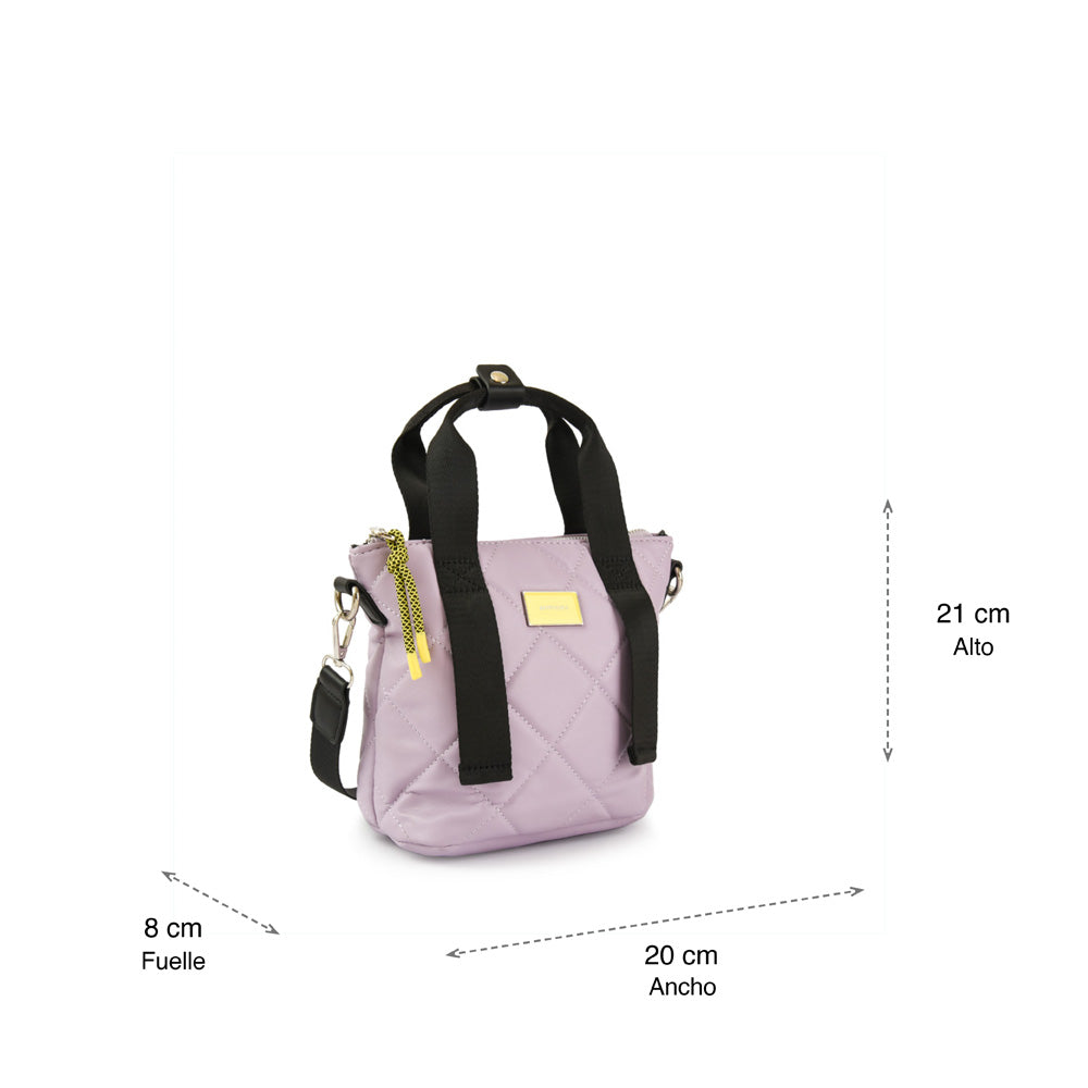 Large lilac Ariatna crossbody bag