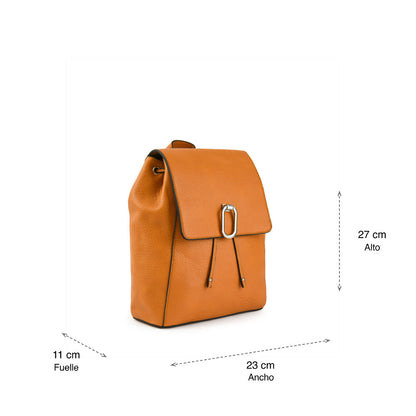 Arwen camel small lid backpack