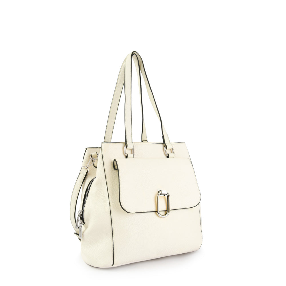 Wallet Two Handles Three divisions Large Arwen White
