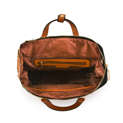 Astrid brown backpack with medium lid