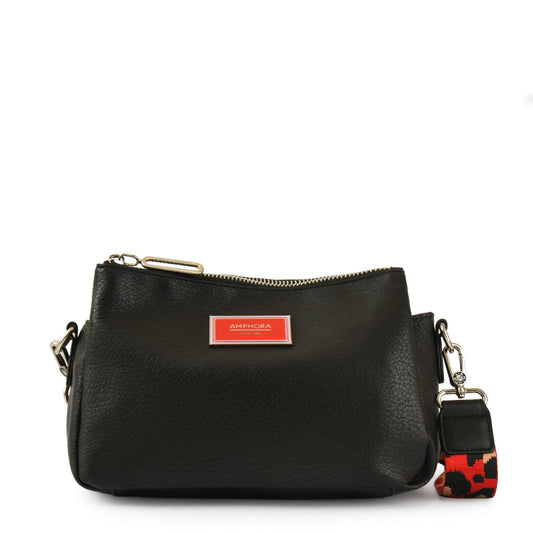 Becky Black Medium Crossbody Bag