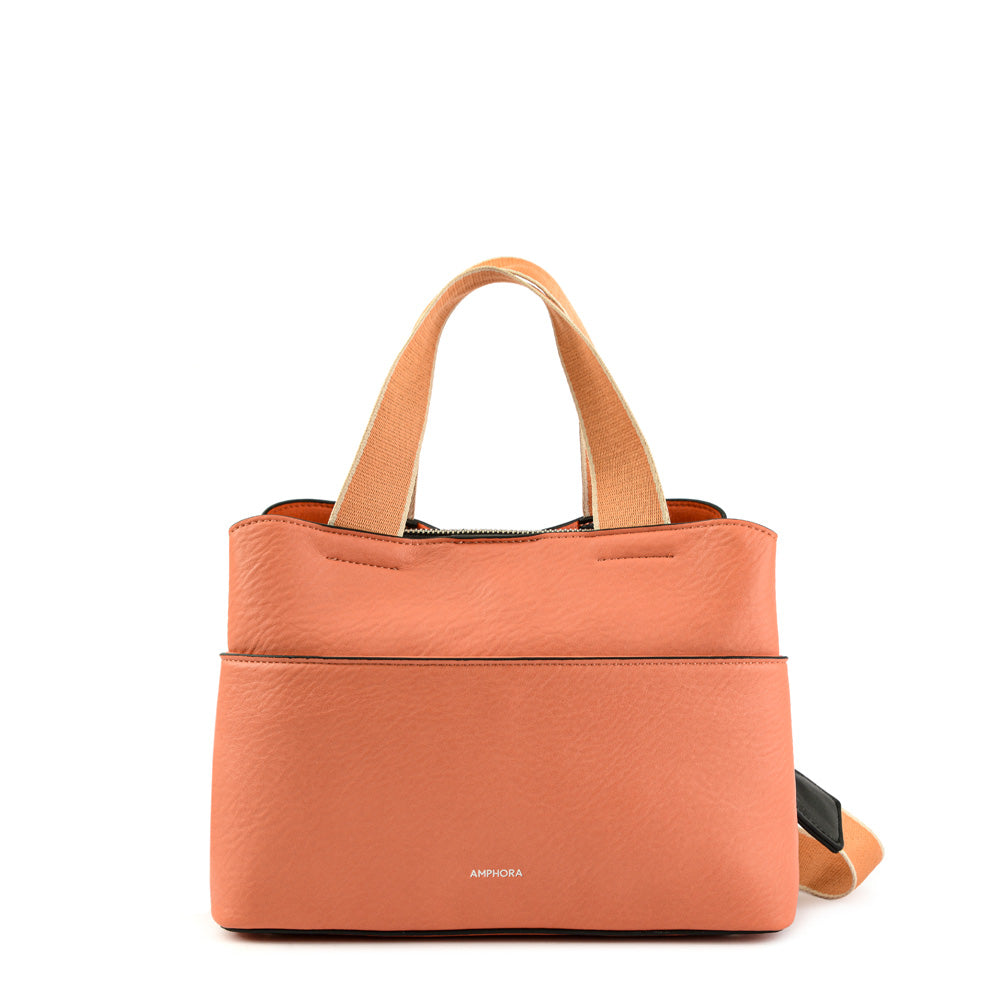 Wallet Two Handles Three divisions Small Berdine Coral