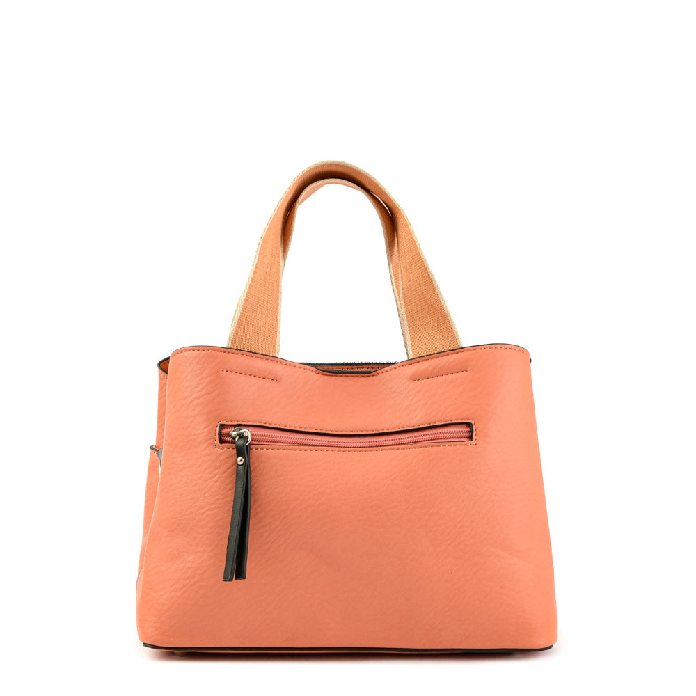 Wallet Two Handles Three divisions Small Berdine Coral