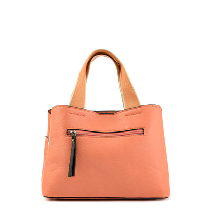 Wallet Two Handles Three divisions Small Berdine Coral
