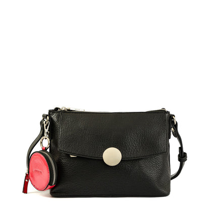 Bremen Black Medium Crossbody Wallet