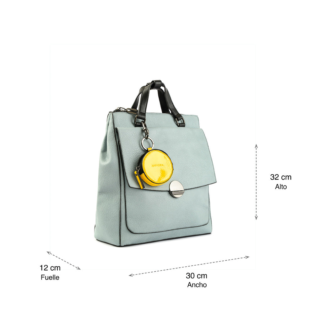 Light blue Bremen medium backpack