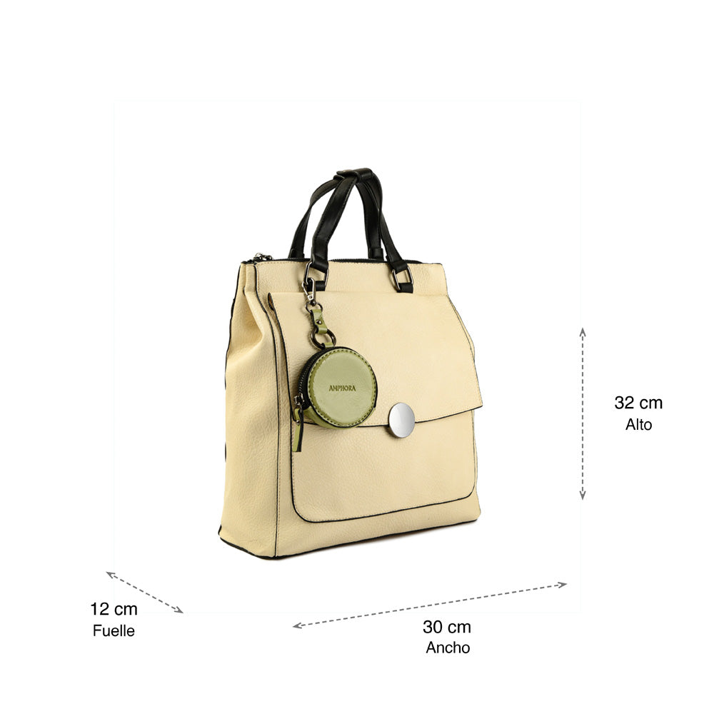 Medium off-white Bremen backpack