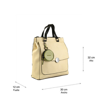 Medium off-white Bremen backpack