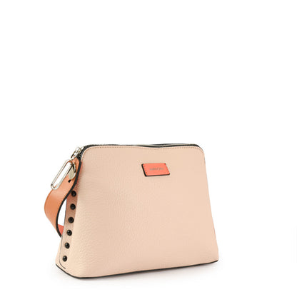 Brenda Beige Small Crossbody Wallet