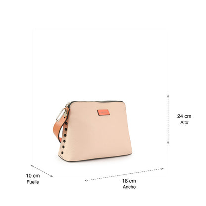 Brenda Beige Small Crossbody Wallet