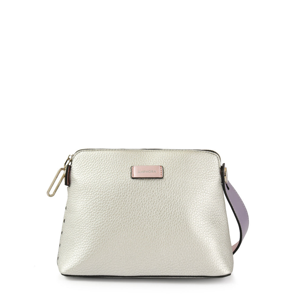 Brenda Silver Small Crossbody Wallet