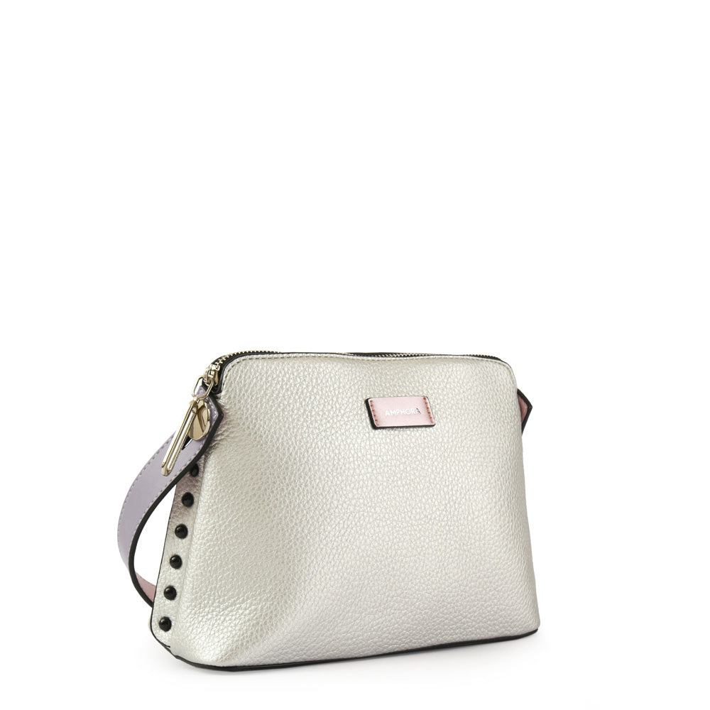 Brenda Silver Small Crossbody Wallet