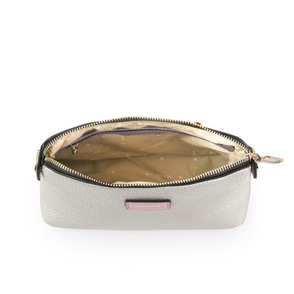 Brenda Silver Small Crossbody Wallet