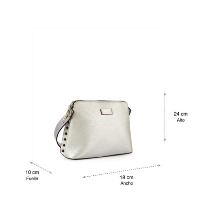 Brenda Silver Small Crossbody Wallet