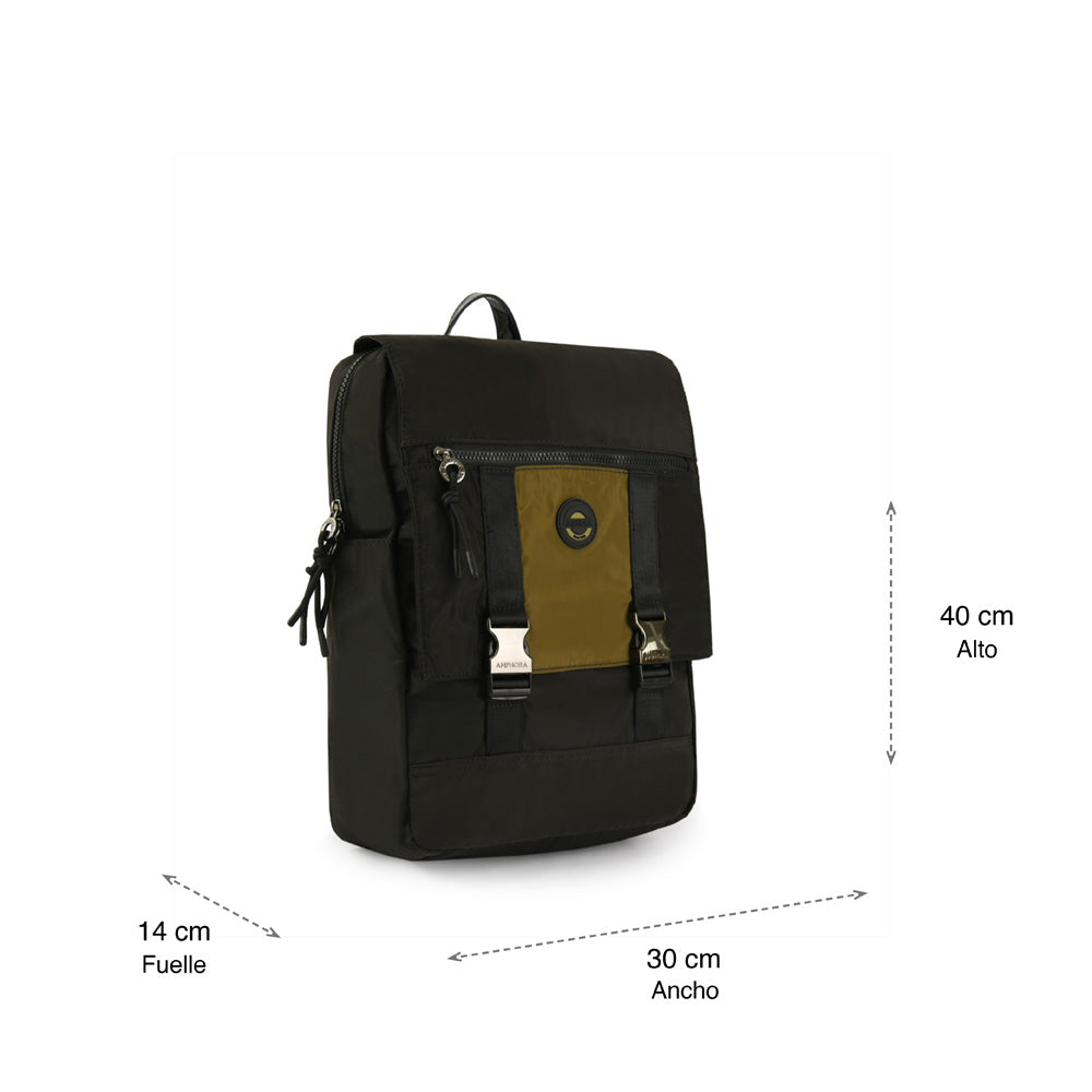 Brett Black Large Notebook Backpack