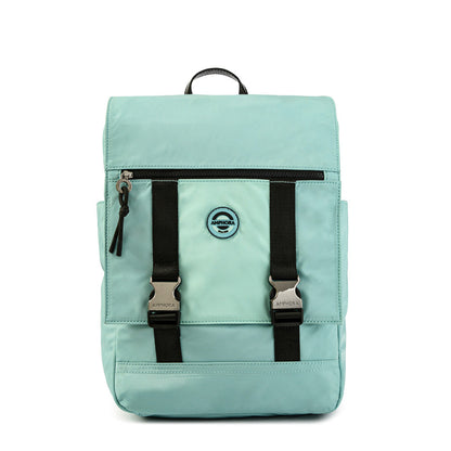 Brett backpack with large notebook holder, aqua green