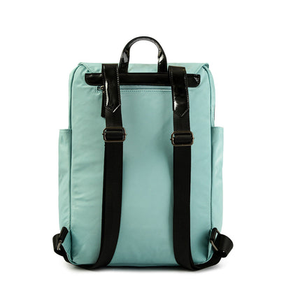 Brett backpack with large notebook holder, aqua green