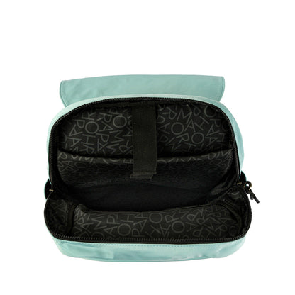 Brett backpack with large notebook holder, aqua green