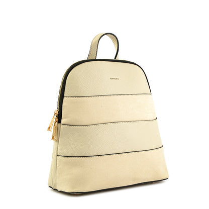 Britta medium ecru white backpack