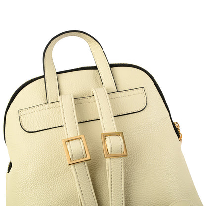 Britta medium ecru white backpack