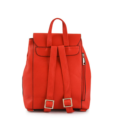 Calysta red medium lid backpack