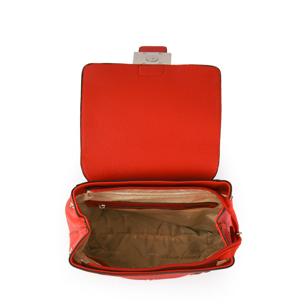 Calysta red medium lid backpack