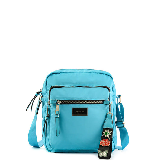 Small Charlene Turquoise Crossbody Wallet