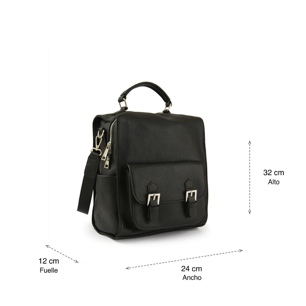 Chenoa Black Medium Backpack