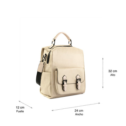 Medium Chenoa Raw White Backpack