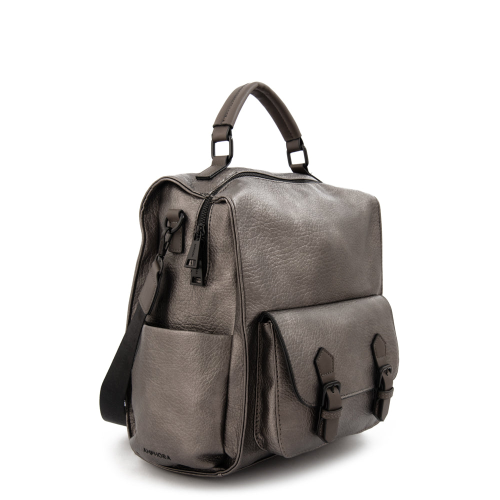 Large dark silver chenoa backpack