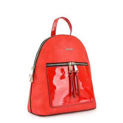 Tomato red Collin medium backpack