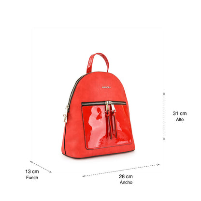 Tomato red Collin medium backpack