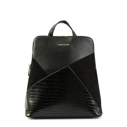 Corinne Black Medium Backpack