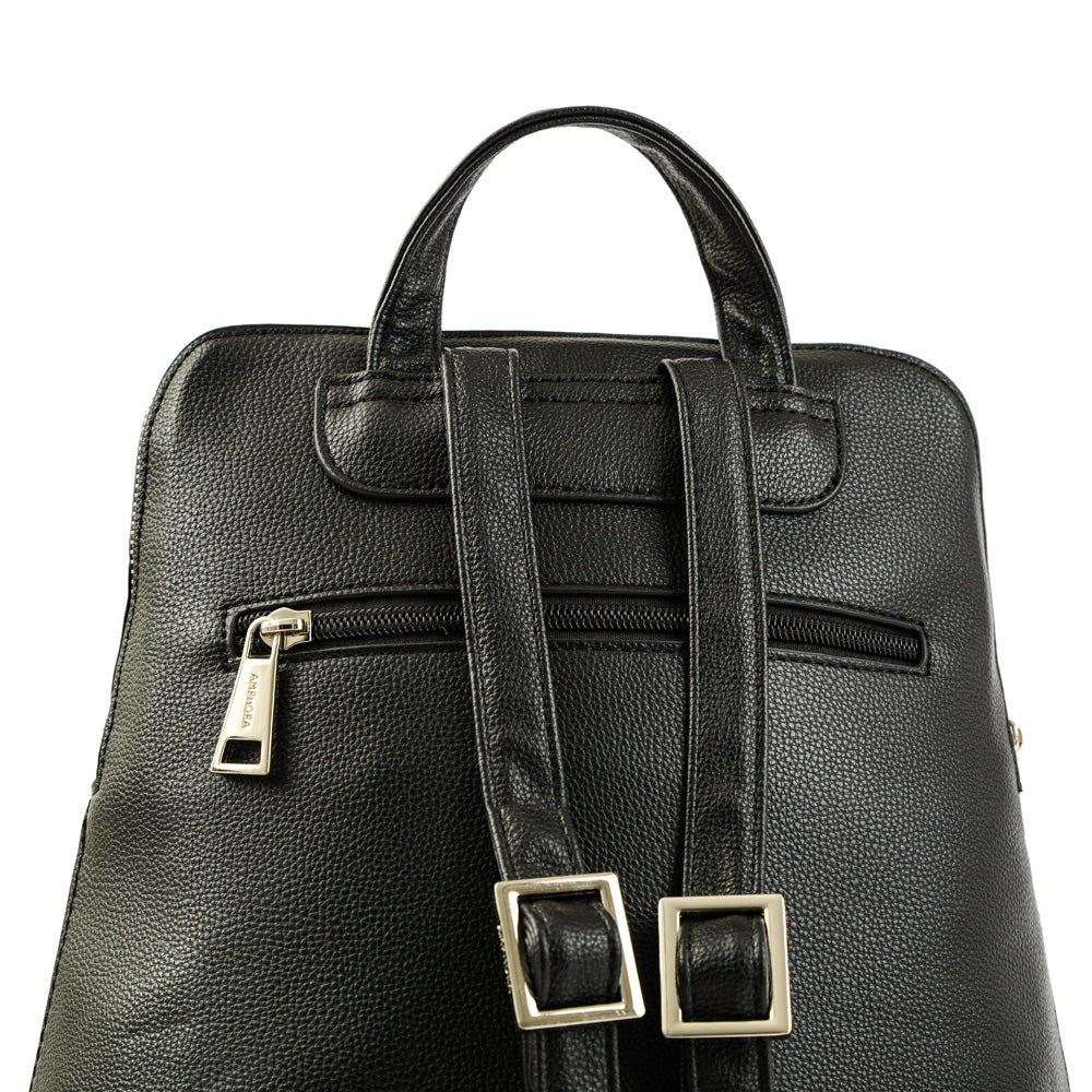 Corinne Black Medium Backpack