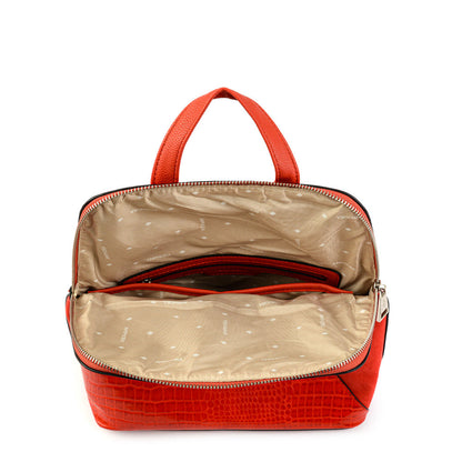 Tomato red Corinne medium backpack