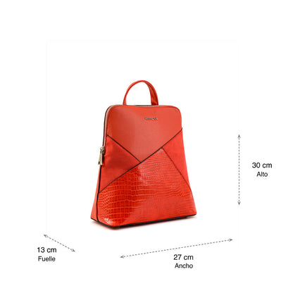 Tomato red Corinne medium backpack