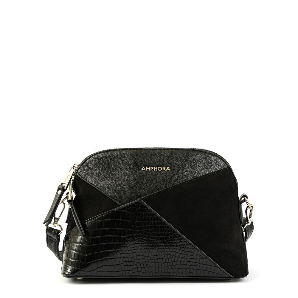 Small black corinne crossbody bag