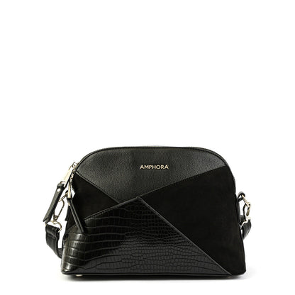 Small black corinne crossbody bag