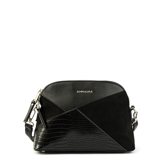 Small black corinne crossbody bag
