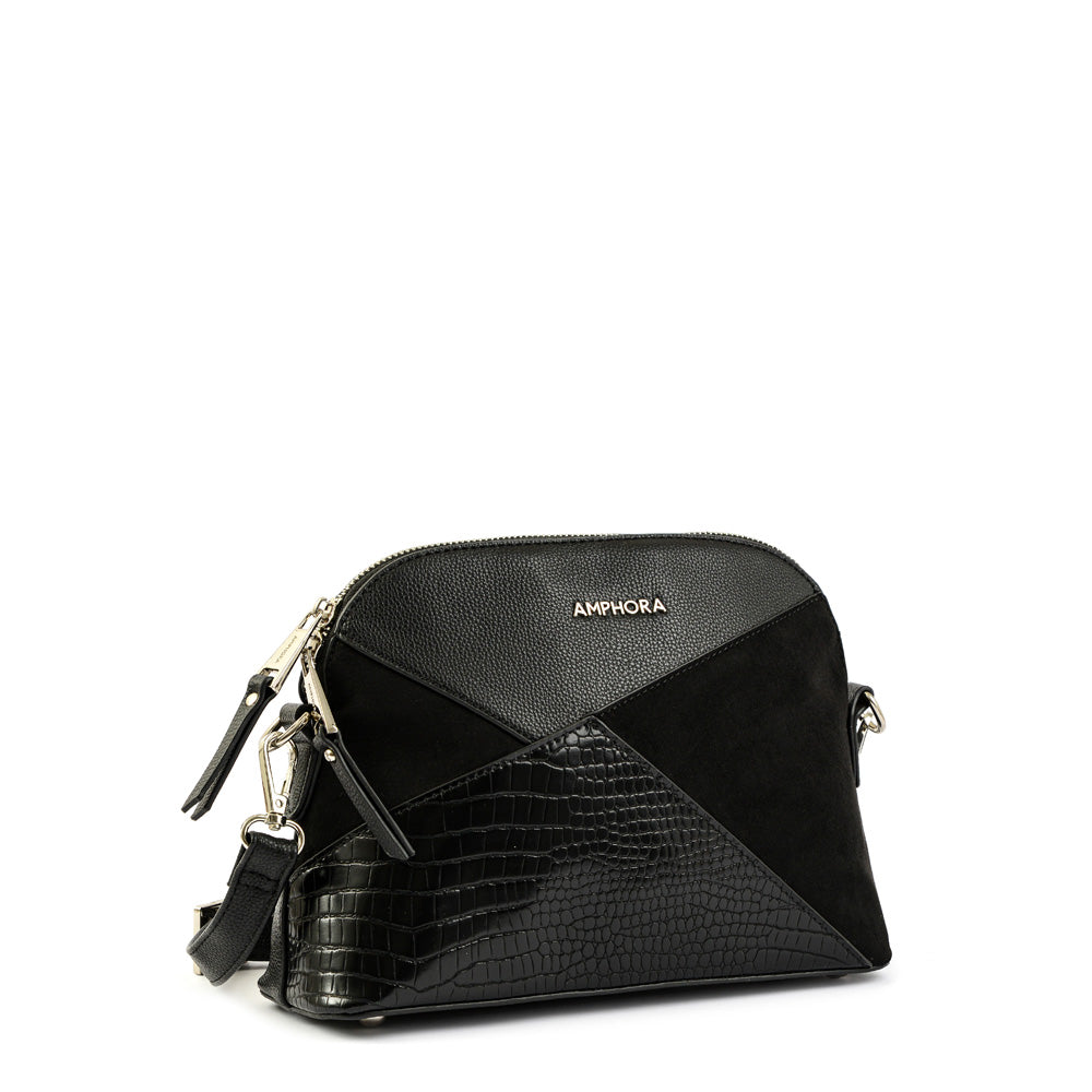 Small black corinne crossbody bag