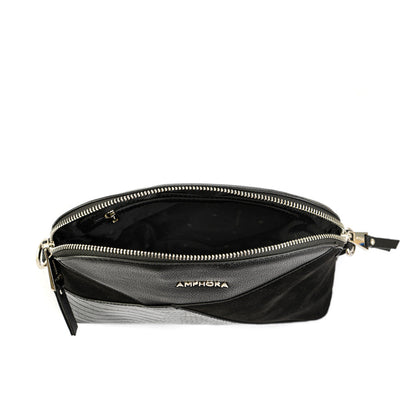 Small black corinne crossbody bag