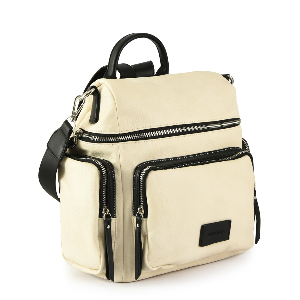 Polinne Medium Backpack Raw White