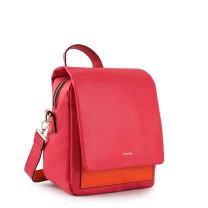 Arieli backpack with medium fuchsia lid