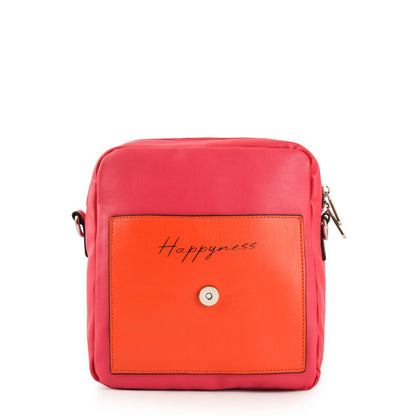 Arieli backpack with medium fuchsia lid