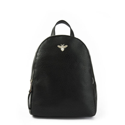 Medium black abeille backpack