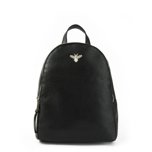 Medium black abeille backpack