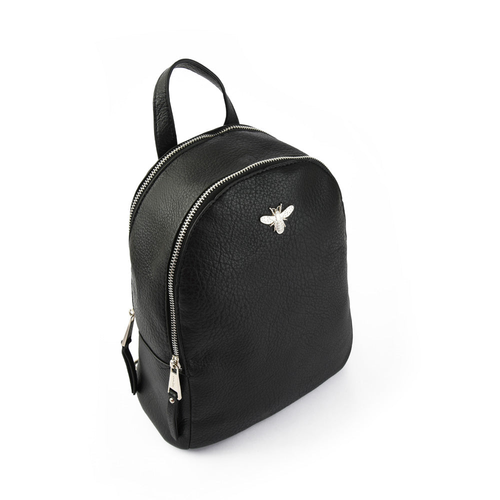 Medium black abeille backpack