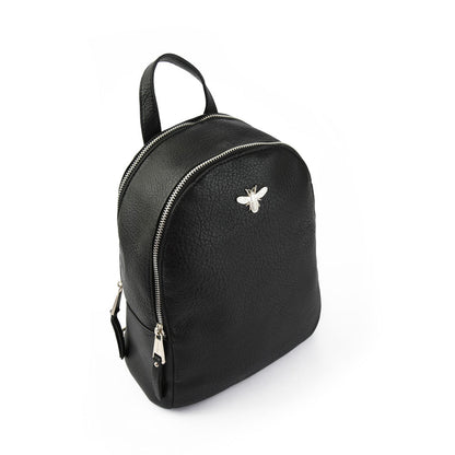 Medium black abeille backpack