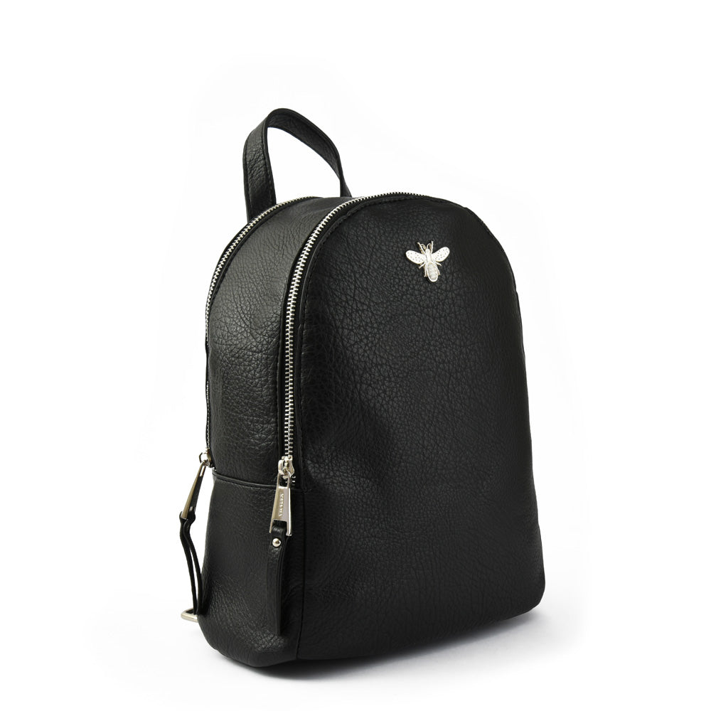 Medium black abeille backpack
